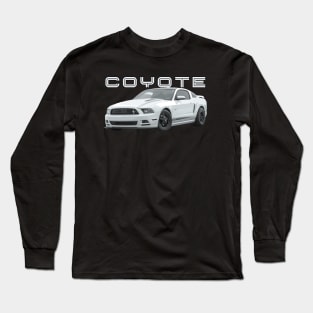 MACH 1 Mustang s197 GT 5.0L V8 coyote engine Performance white Car Long Sleeve T-Shirt